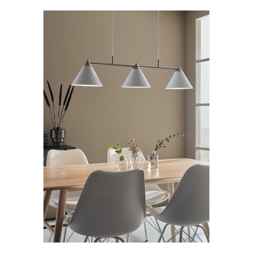 Markslöjd 108075 - Lühter KLINT 3xE14/40W/230V valge