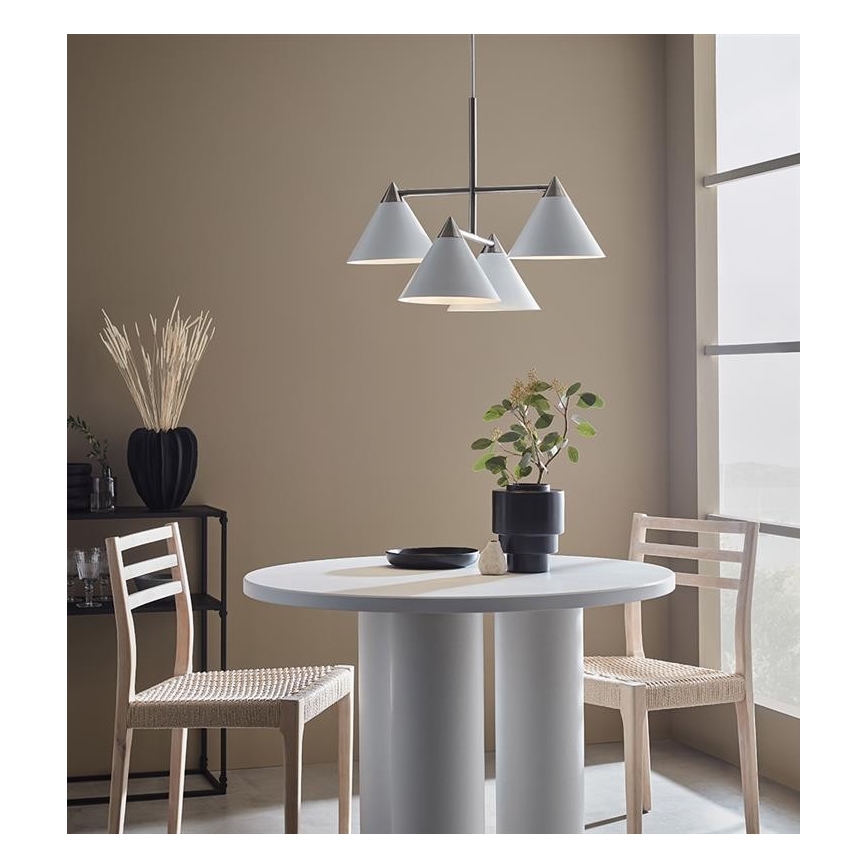 Markslöjd 108077 - Lühter KLINT 4xE14/40W/230V valge