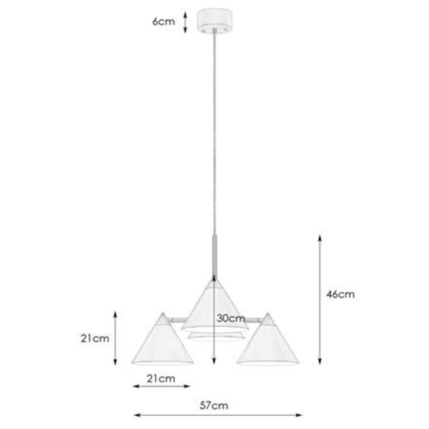 Markslöjd 108077 - Lühter KLINT 4xE14/40W/230V valge
