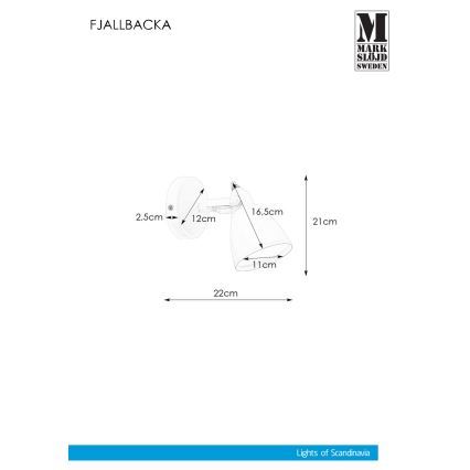 Markslöjd 108082 - Vannitoa seinavalgusti FJÄLLBACKA 1xG9/20W/230V IP44