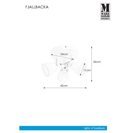 Markslöjd 108083 - Vannitoa kohtvalgusti FJÄLLBACKA 3xG9/20W/230V IP44 valge