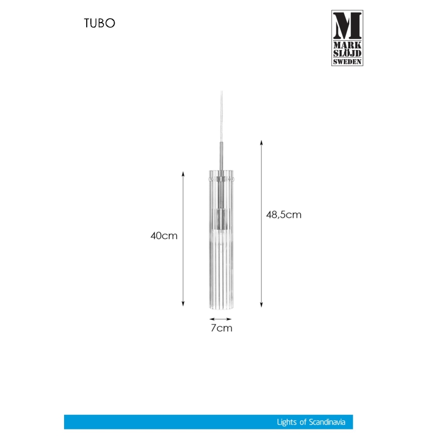 Markslöjd 108112 - Lühter TUBO 1xE14/40W/230V