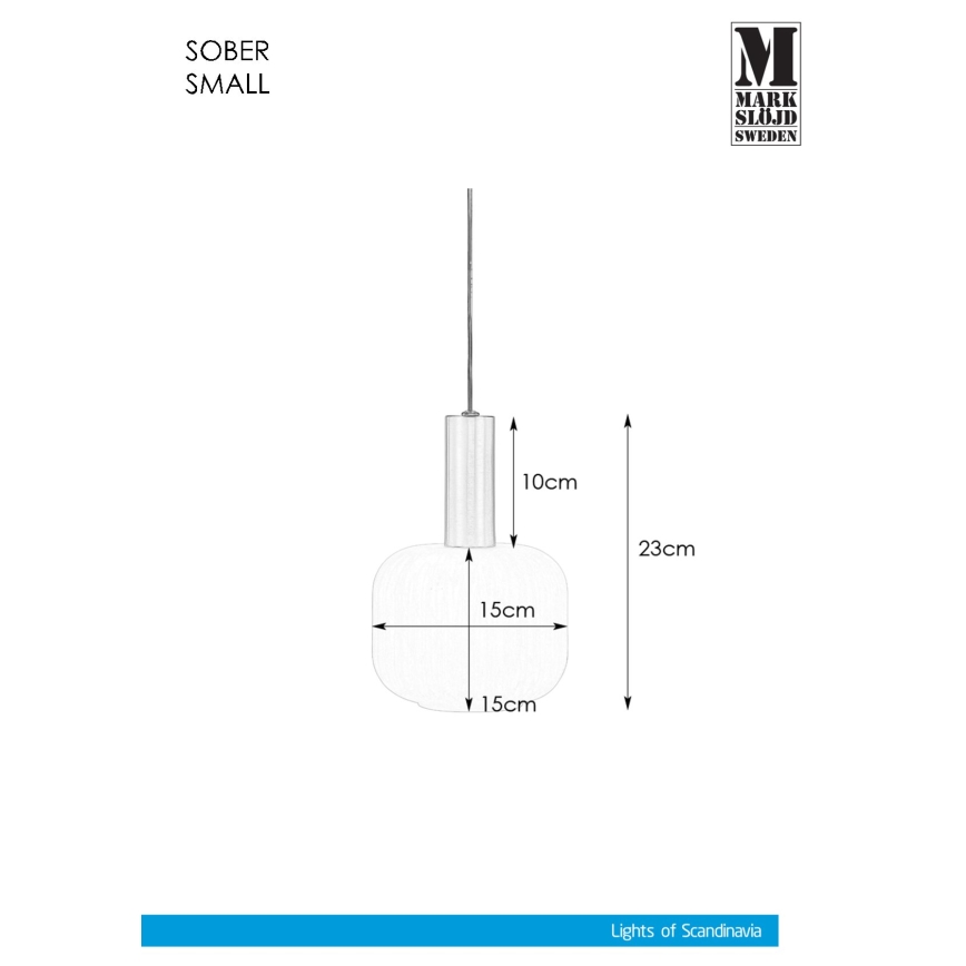 Markslöjd 108122 - Lühter SOBER 1xE14/40W/230V matt kroom