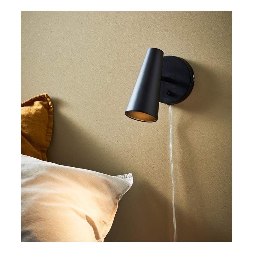 Markslöjd 108200 - Kohtvalgusti seinale CREST 1xGU10/7W/230V must