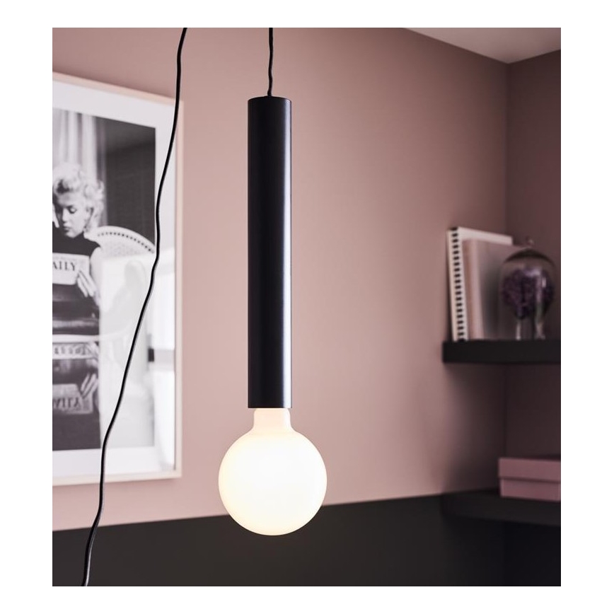 Markslöjd 108260 - Lühter SENCILLO 1xE27/40W/230V must