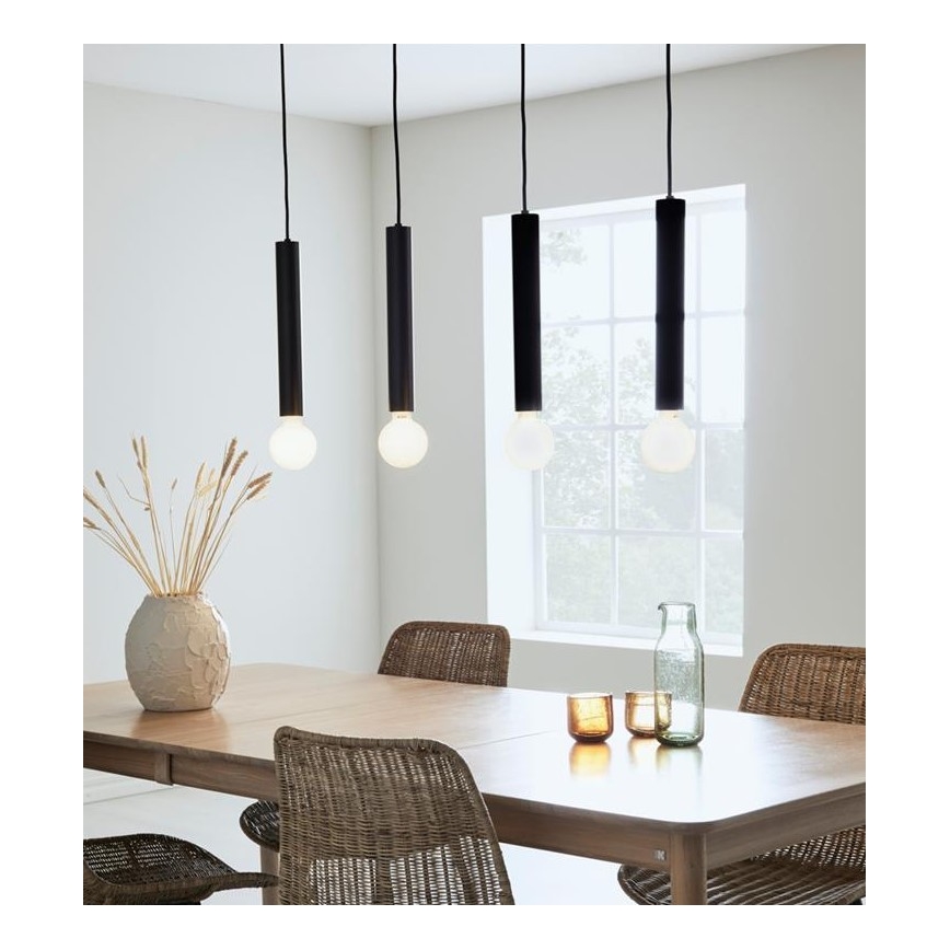 Markslöjd 108264 - Lühter SENCILLO 4xE27/40W/230V must