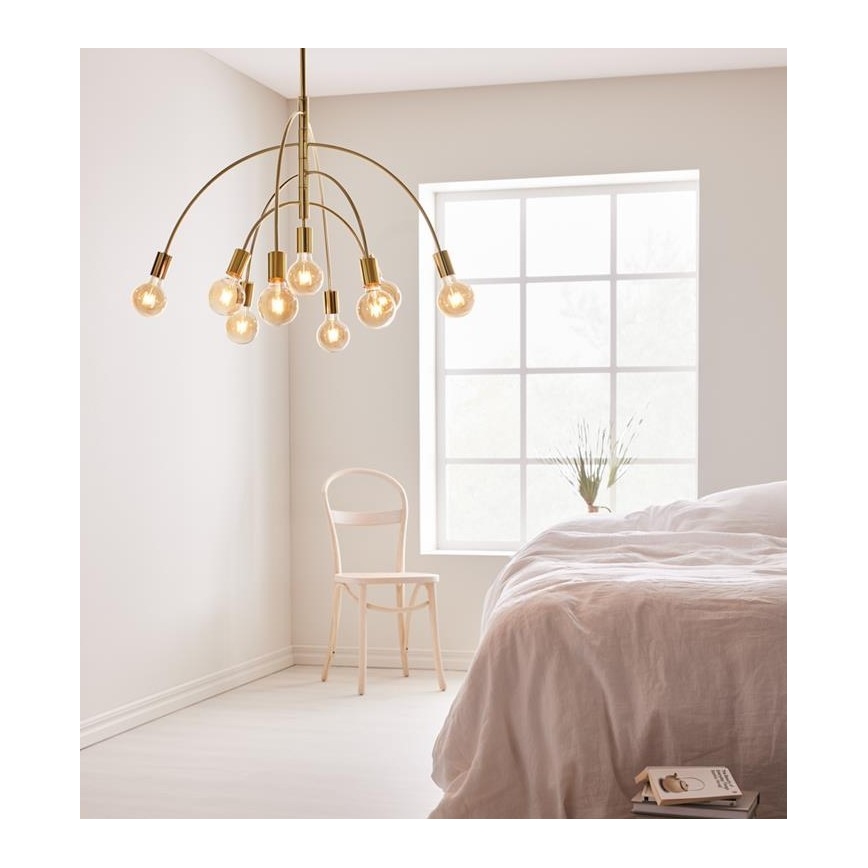 Markslöjd 108289 - Lühter LAVELLO 9xE27/40W/230V kuldne