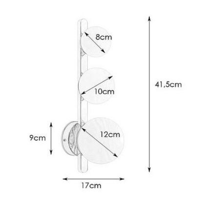 Markslöjd 108349 - Seinavalgusti vannituppa PURO 3xG9/20W/230V IP44 must