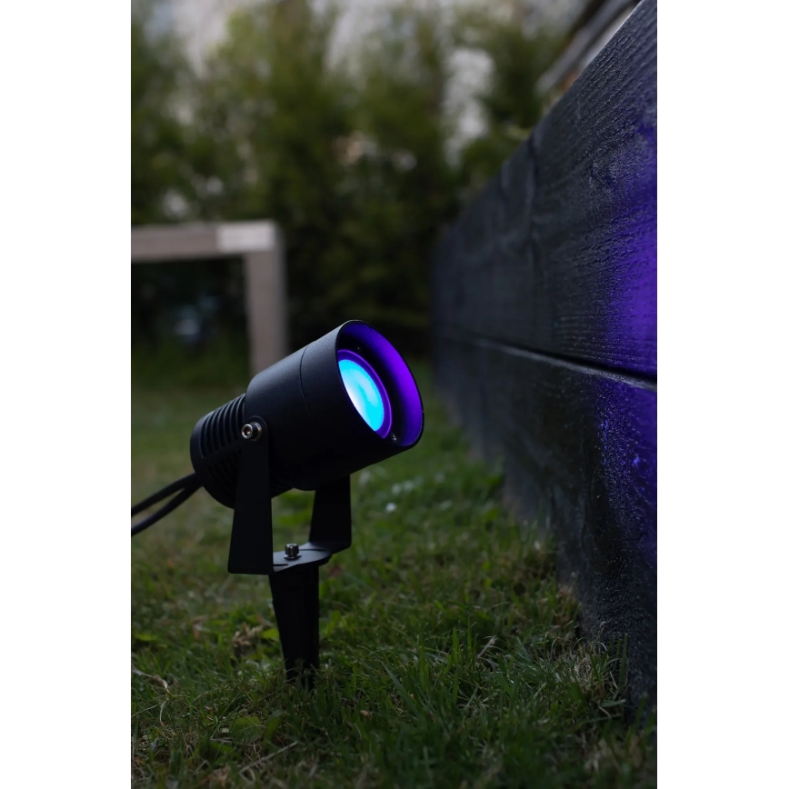Markslöjd 108404 - LED RGBW Välisvalgusti GARDEN24 LED/6W/24V 30 cm IP44 must