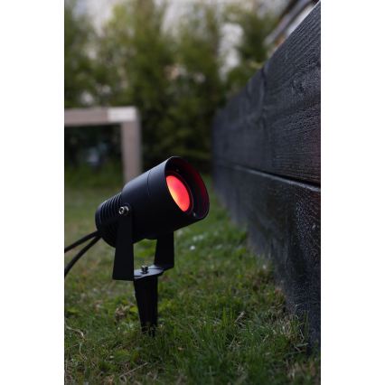 Markslöjd 108404 - LED RGBW Välisvalgusti GARDEN24 LED/6W/24V 30 cm IP44 must