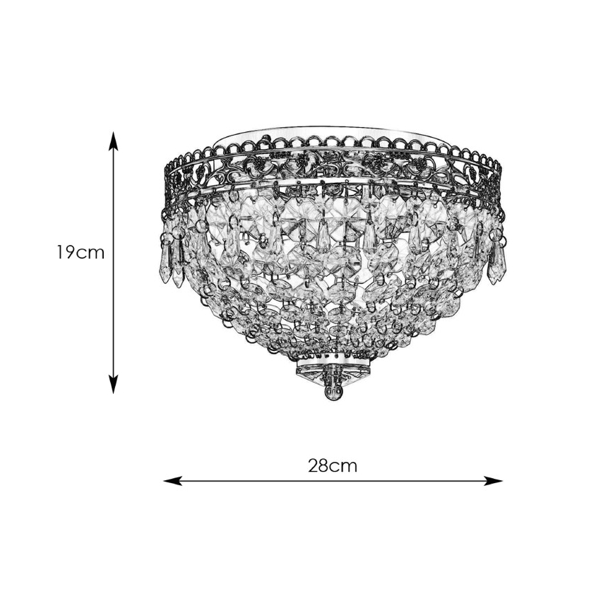 Markslöjd 108423 - Laevalgusti JOLINE 2xE14/40W/230V matt kroom