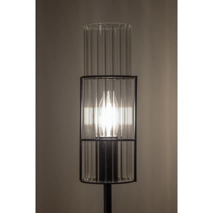 Markslöjd 108556 - Laualamp TUBO 1xE14/40W/230V 65 cm must/clear