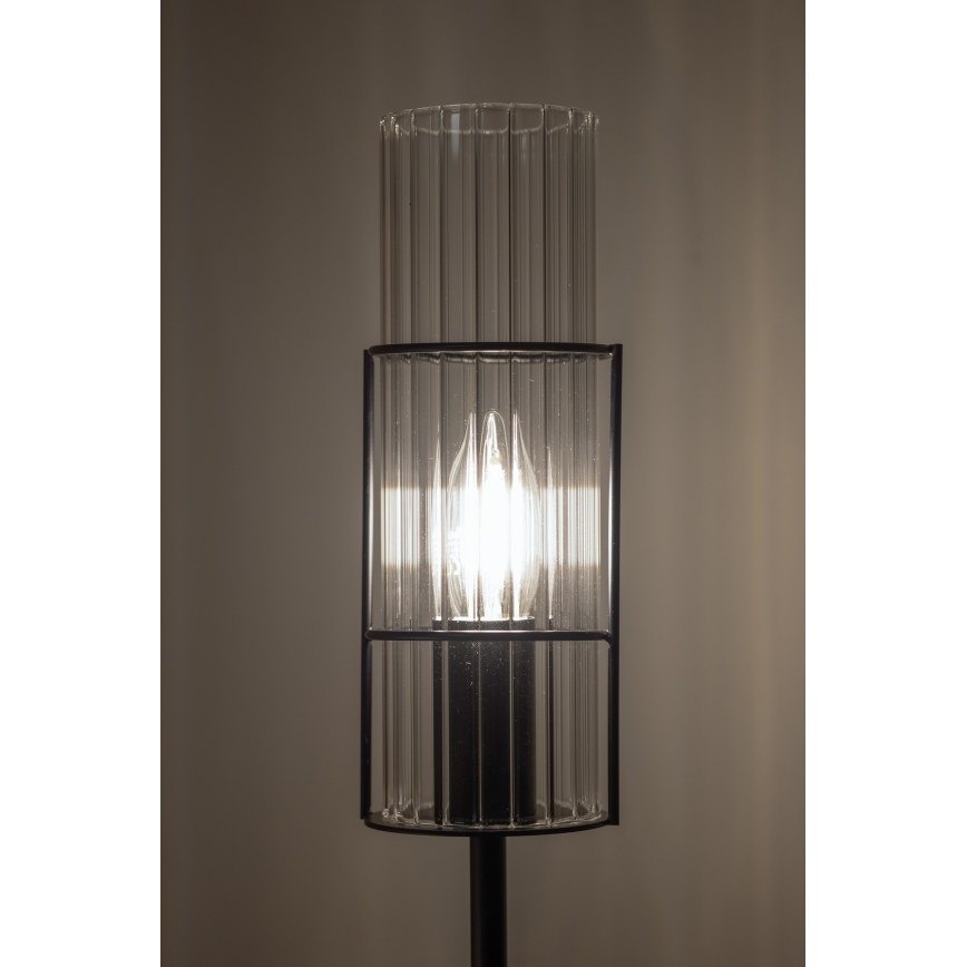 Markslöjd 108556 - Laualamp TUBO 1xE14/40W/230V 65 cm must/clear