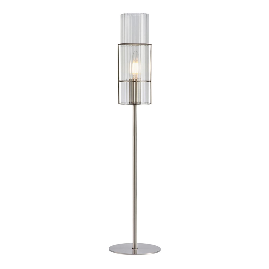 Markslöjd 108558 - Laualamp TUBO 1xE14/40W/230V 65 cm läikiv kroom/clear