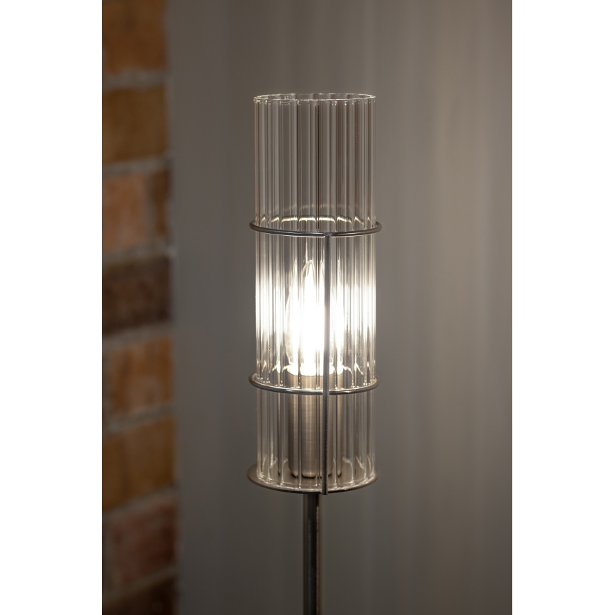Markslöjd 108558 - Laualamp TUBO 1xE14/40W/230V 65 cm läikiv kroom/clear