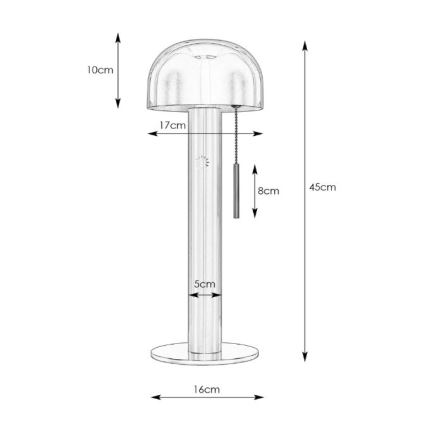 Markslöjd 108577 - Laualamp COSTA 2xG9/18W/230V valge/matt kroom