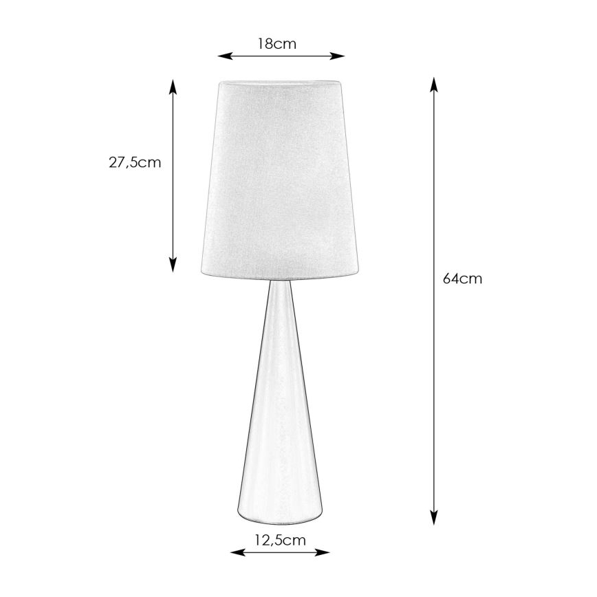 Markslöjd 108597 - Laualamp CONUS 1xE14/40W/230V valge/must