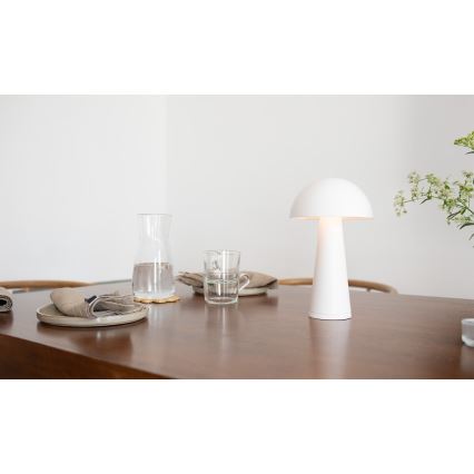 Markslöjd 108656 - LED Hämardatav laetav lamp FUNGI LED/1,5W/5V IP44 valge