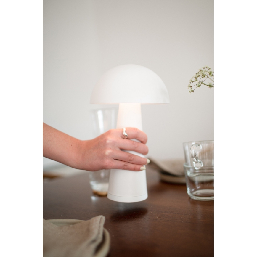 Markslöjd 108656 - LED Hämardatav laetav lamp FUNGI LED/1,5W/5V IP44 valge