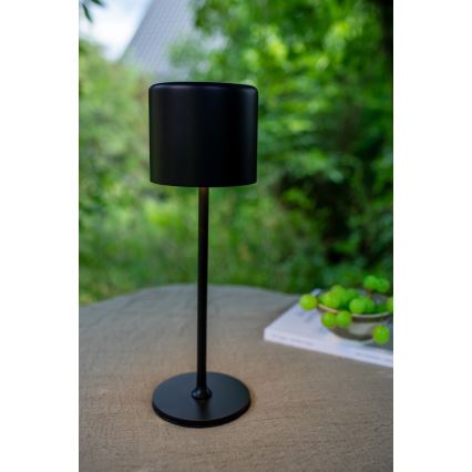 Markslöjd 108657 - LED Hämardatav laetav laualamp FILO LED/2W/5V IP44 30 cm must