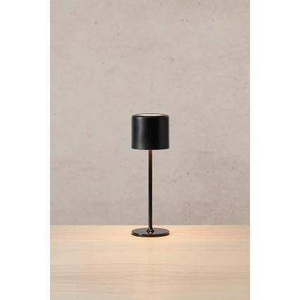 Markslöjd 108657 - LED Hämardatav laetav laualamp FILO LED/2W/5V IP44 30 cm must
