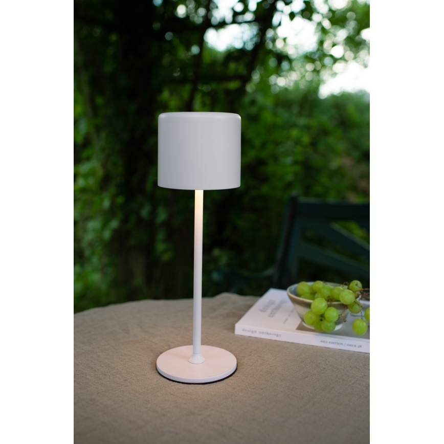 Markslöjd 108658 - LED Hämardatav laetav lamp FILO LED/2W/5V IP44 30 cm valge