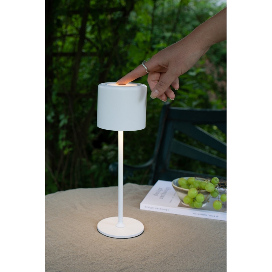 Markslöjd 108658 - LED Hämardatav laetav lamp FILO LED/2W/5V IP44 30 cm valge
