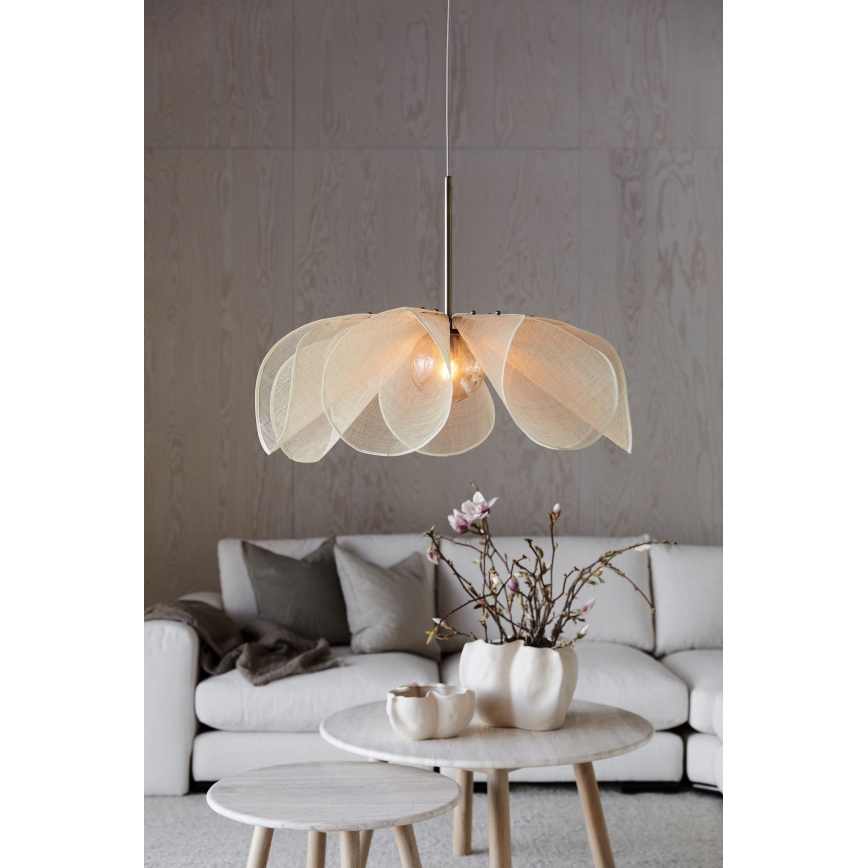 Markslöjd 108661 - Lühter STYRKA 1xE27/40W/230V d. 75 cm beež
