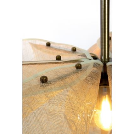 Markslöjd 108661 - Lühter STYRKA 1xE27/40W/230V d. 75 cm beež