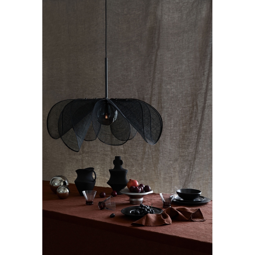 Markslöjd 108662 - Lühter STYRKA 1xE27/40W/230V d. 75 cm must
