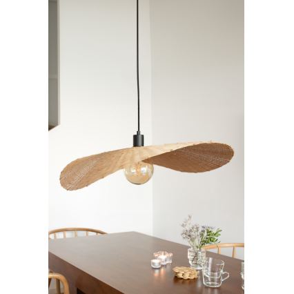 Markslöjd 108677 - Lühter RAYO 1xE27/40W/230V beež/bambus