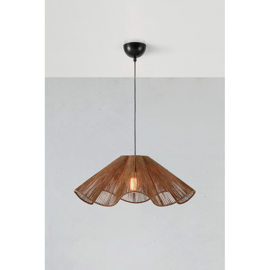 Markslöjd 108681 - Lühter NAMI 1xE27/40W/230V pruun