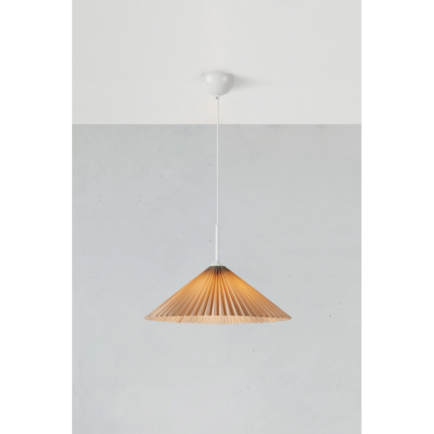 Markslöjd 108710 - Lühter PLISADO 1xE27/40W/230V d. 50 cm beež