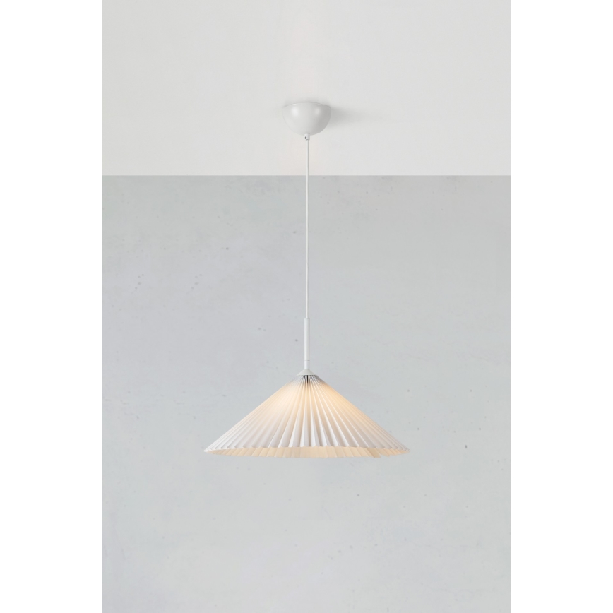 Markslöjd 108711 - Lühter PLISADO 1xE27/40W/230V d. 50 cm valge