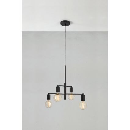Markslöjd 108716 - Lühter CIELO 4xE27/40W/230V must