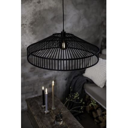Markslöjd 108782 - Lühter TAPA 1xE27/40W/230V must/bambus