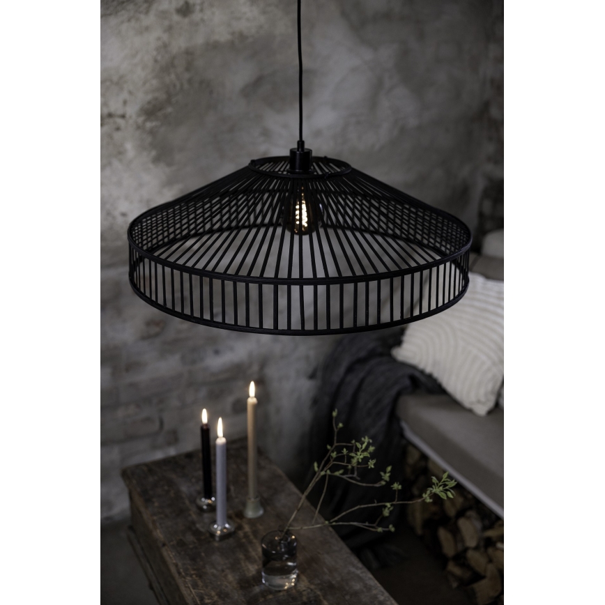 Markslöjd 108782 - Lühter TAPA 1xE27/40W/230V must/bambus