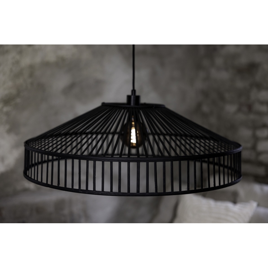 Markslöjd 108782 - Lühter TAPA 1xE27/40W/230V must/bambus
