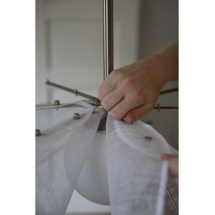 Markslöjd 108818 - Lühter STYRKA 1xE27/40W/230V d. 75 cm valge
