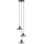 Markslöjd 108853 - Lühter NOVIA 3xE27/40W/230V must/suitsune