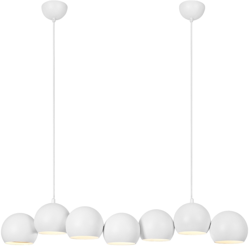 Markslöjd 108859 - Lühter CUPOLO 7xE14/40W/230V valge