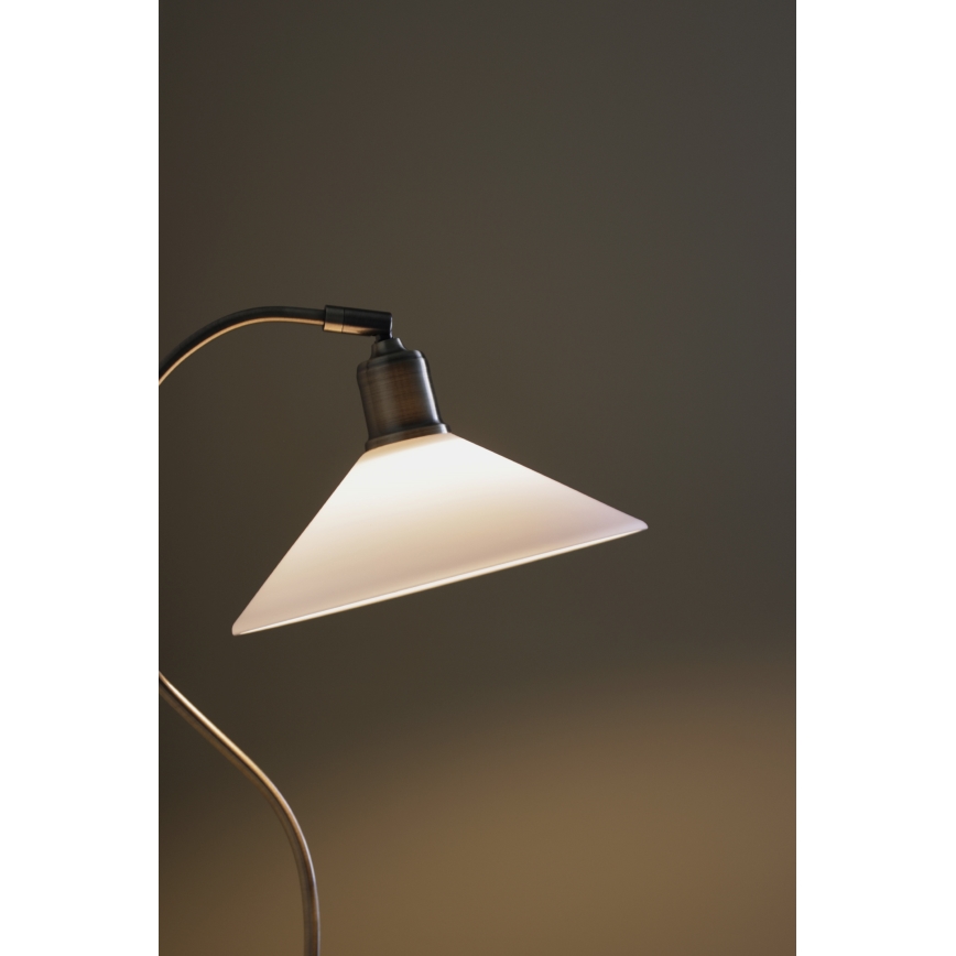 Markslöjd 108863 - Laualamp VELA 1xE27/40W/230V messing/valge