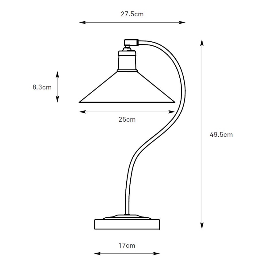 Markslöjd 108863 - Laualamp VELA 1xE27/40W/230V messing/valge