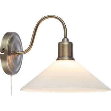 Markslöjd 108865 - Seinavalgusti VELA 1xE27/40W/230V messing/valge