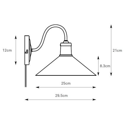 Markslöjd 108866 - Seinavalgusti VELA 1xE27/40W/230V messing/roheline