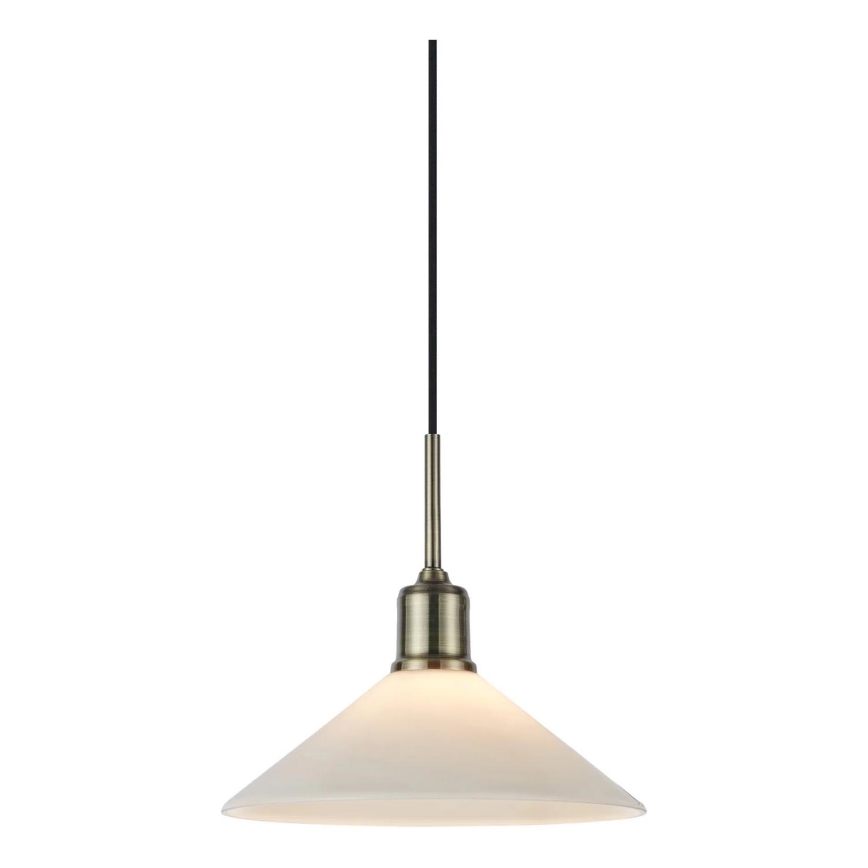 Markslöjd 108867 - Lühter VELA 1xE27/40W/230V messing/valge