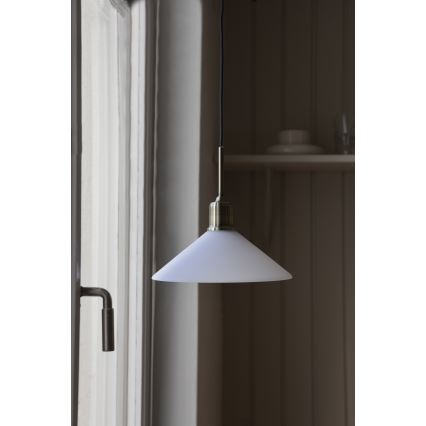 Markslöjd 108867 - Lühter VELA 1xE27/40W/230V messing/valge