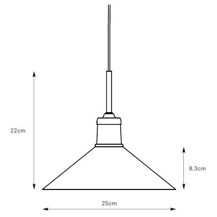 Markslöjd 108867 - Lühter VELA 1xE27/40W/230V messing/valge