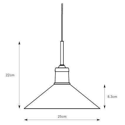 Markslöjd 108868 - Lühter VELA 1xE27/40W/230V messing/roheline
