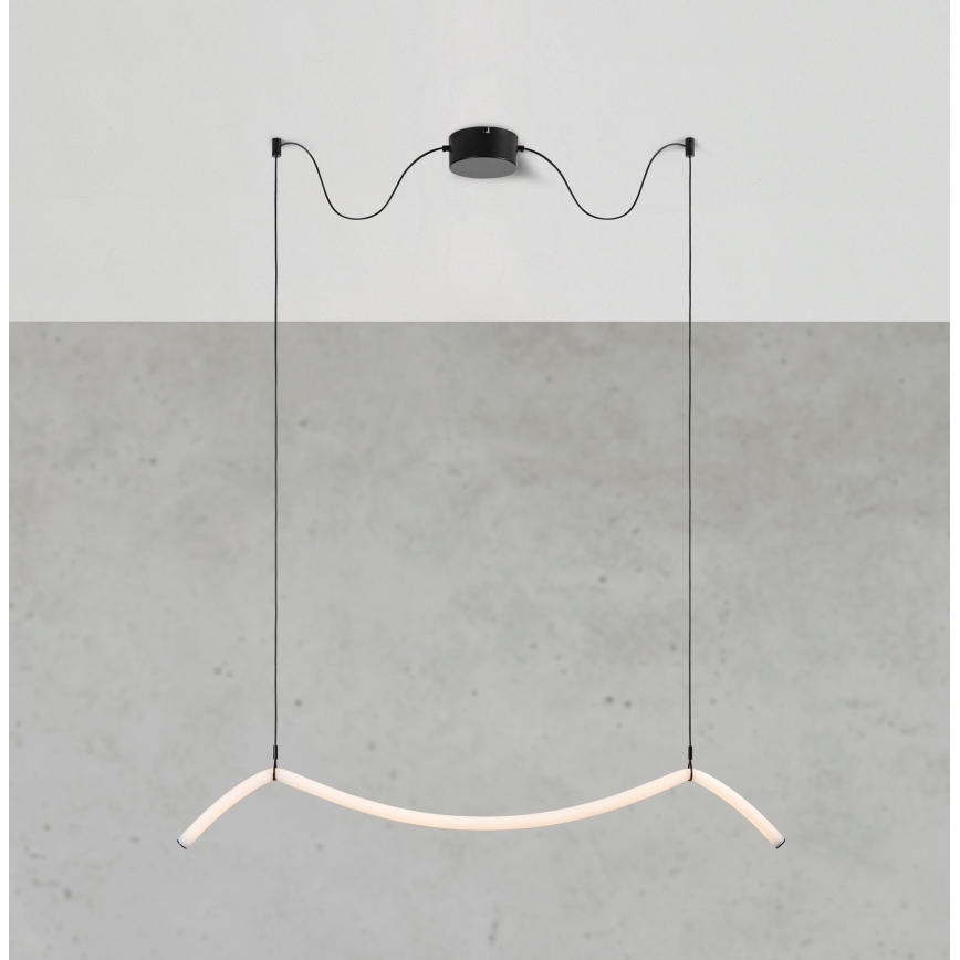 Markslöjd 108873 - hämardatav rippvalgusti kaablil MELT LED/13W/230V must